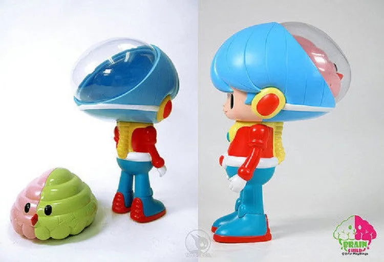 2-Far Playthings 2011 Kinoss International Miloza Ma Brain Child 8" Vinyl Figure