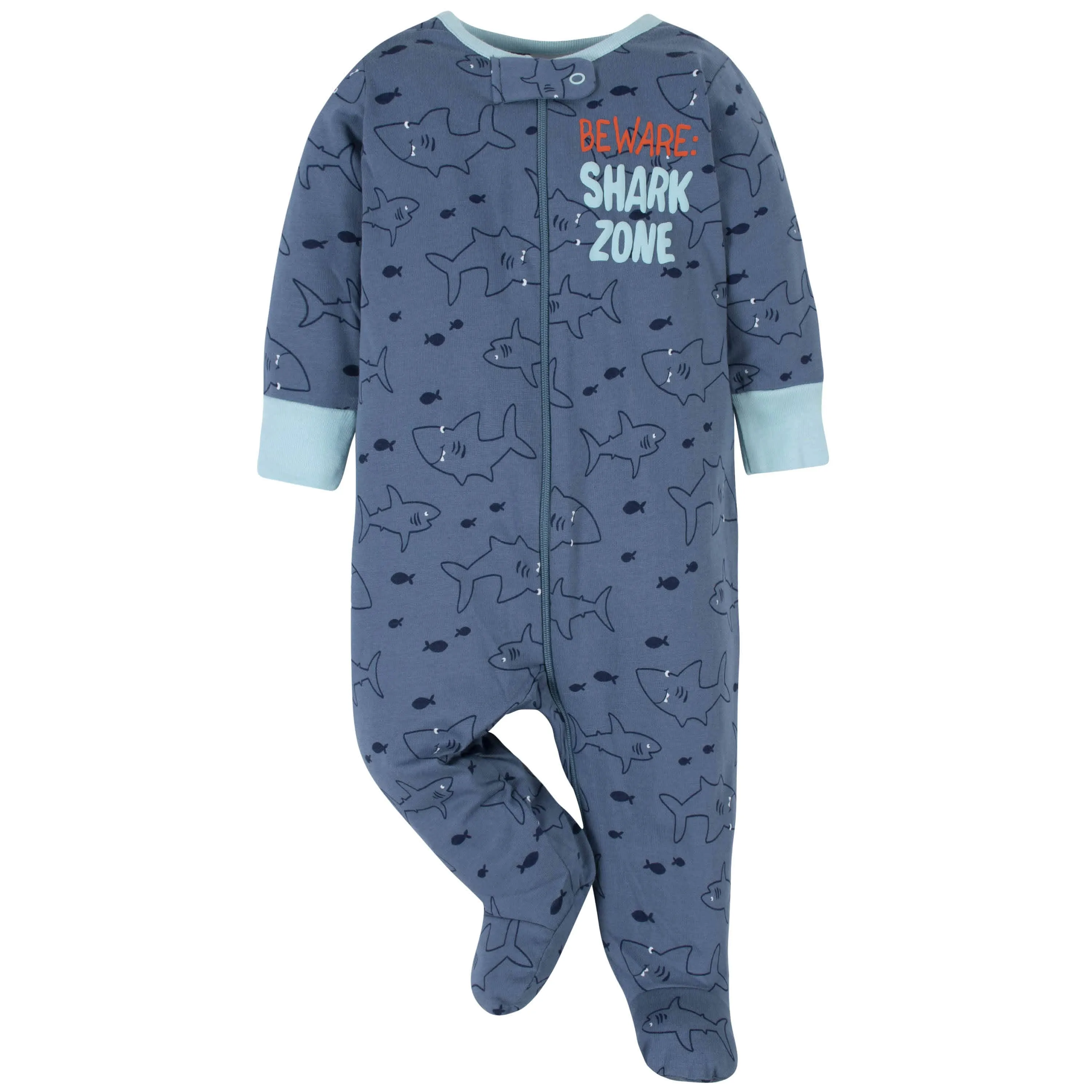 2-Pack Baby Boys Cool Shark Zone Sleep 'n Plays