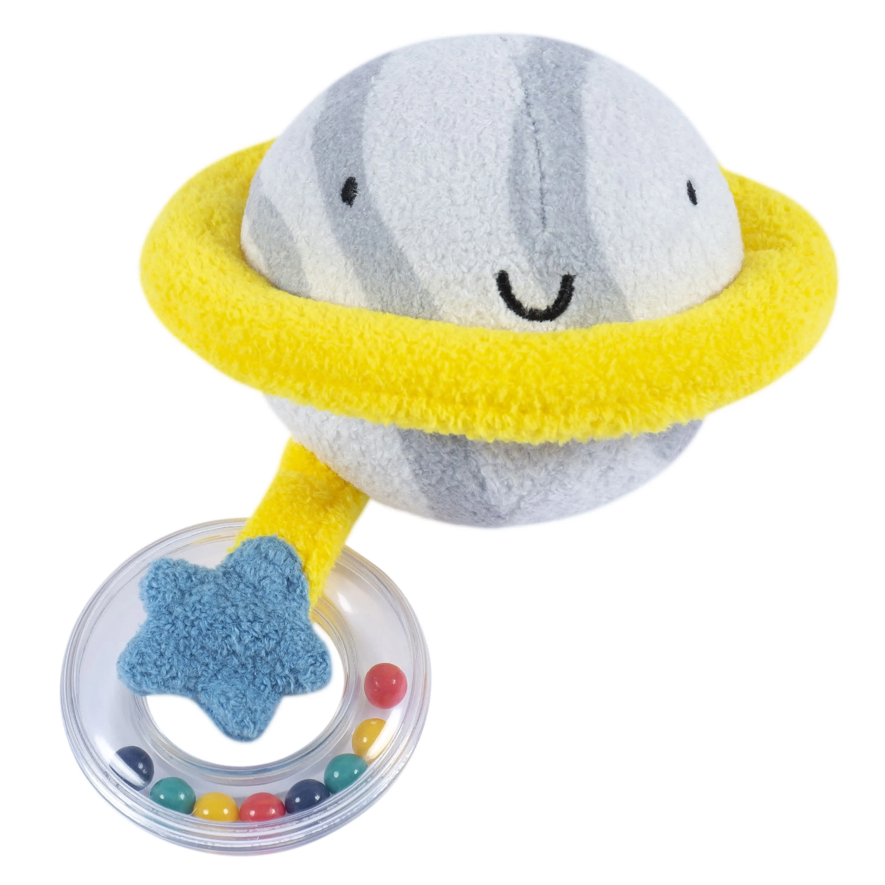 2-Piece Baby Boys Space Rattle and Teether Set