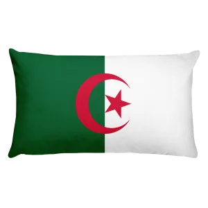 Algeria Flag Allover Print Rectangular Pillow