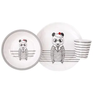 All 4 Ella Melamine Gift Set – Bear Grey