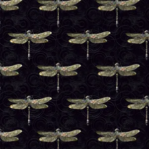 Anisoptera Botanicus Wallpaper - Insects Noir