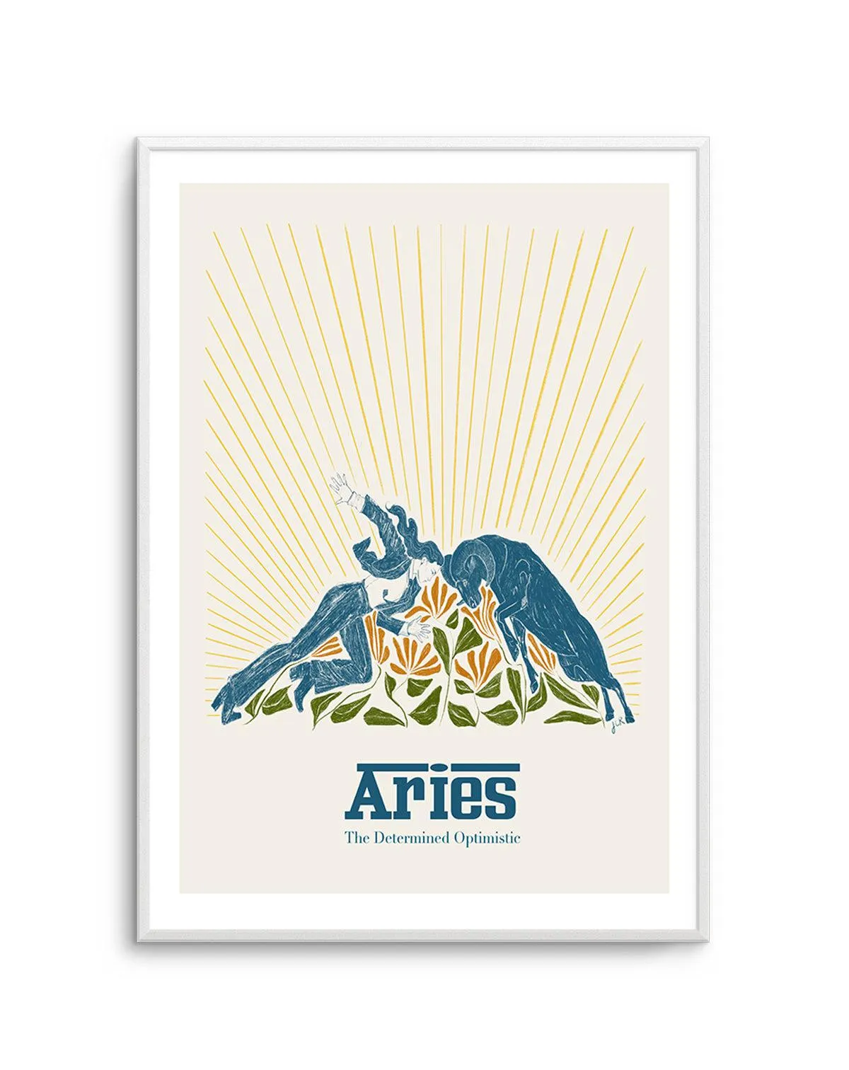 Aries By Jenny Liz Rome Art Print