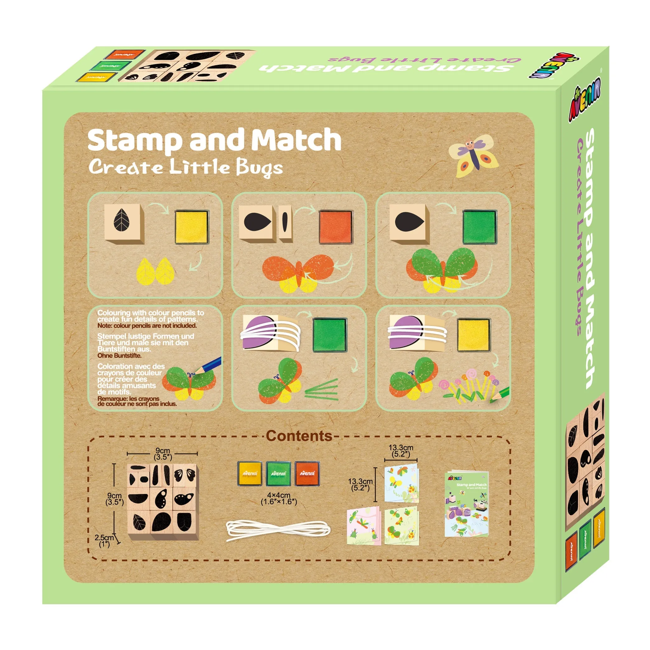 Avenir Stamp And Match Art Create Little Bugs