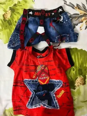 Baby Boy Dungaree Set