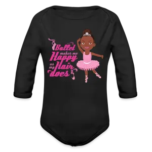 Ballerina Organic Long Sleeve Baby Bodysuit