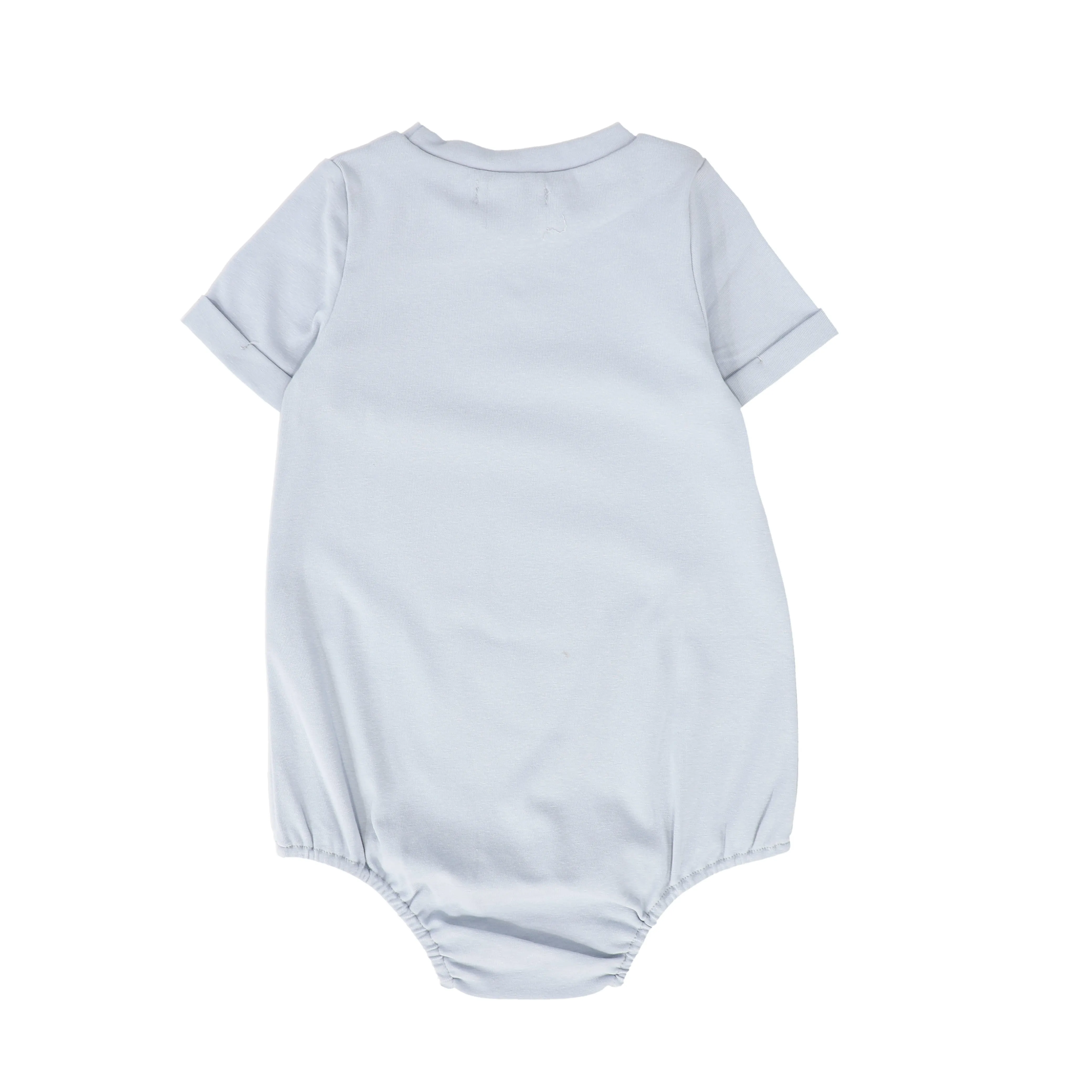 BAMBOO LIGHT BLUE ANCHOR EMBLEM ROMPER [FINAL SALE]