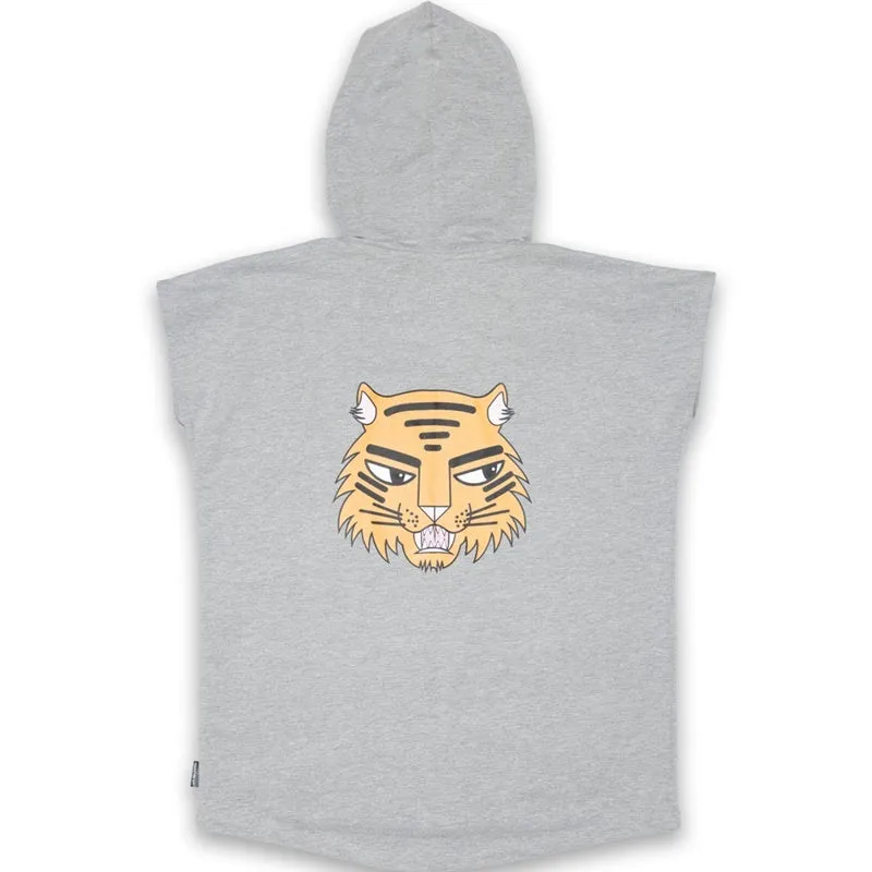 Band of Boys - Sleeveless Hood Cat Badges - Marle Grey