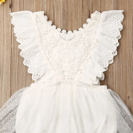 *BEST SELLER* Aurora Ivory/White Lace Vintage Romper