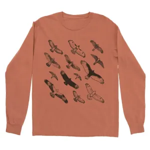 Bird Collective Hawks In Flight Long Sleeve T-Shirt