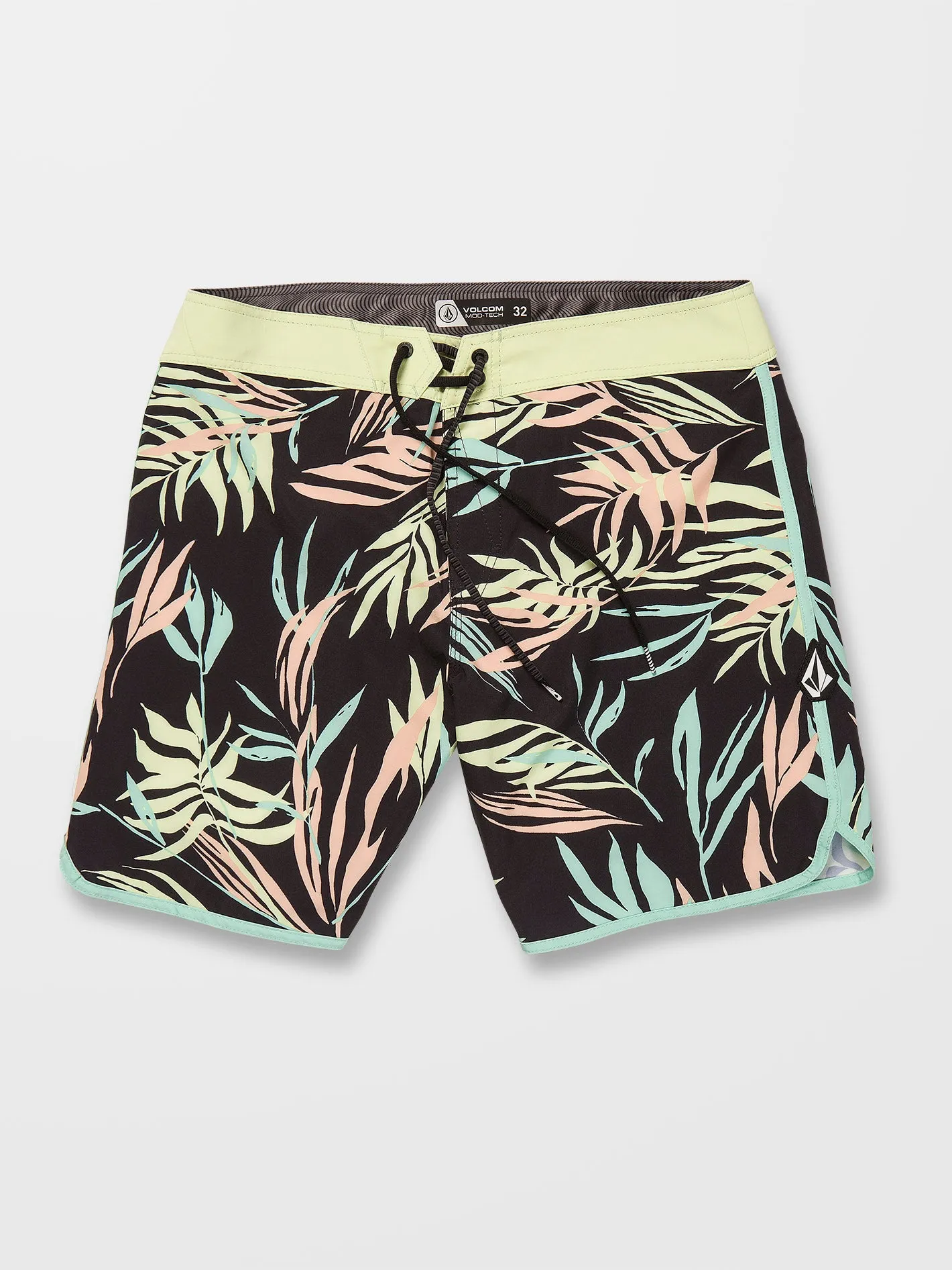 Bleeding Leaf Mod 18" Boardshort - BLACK