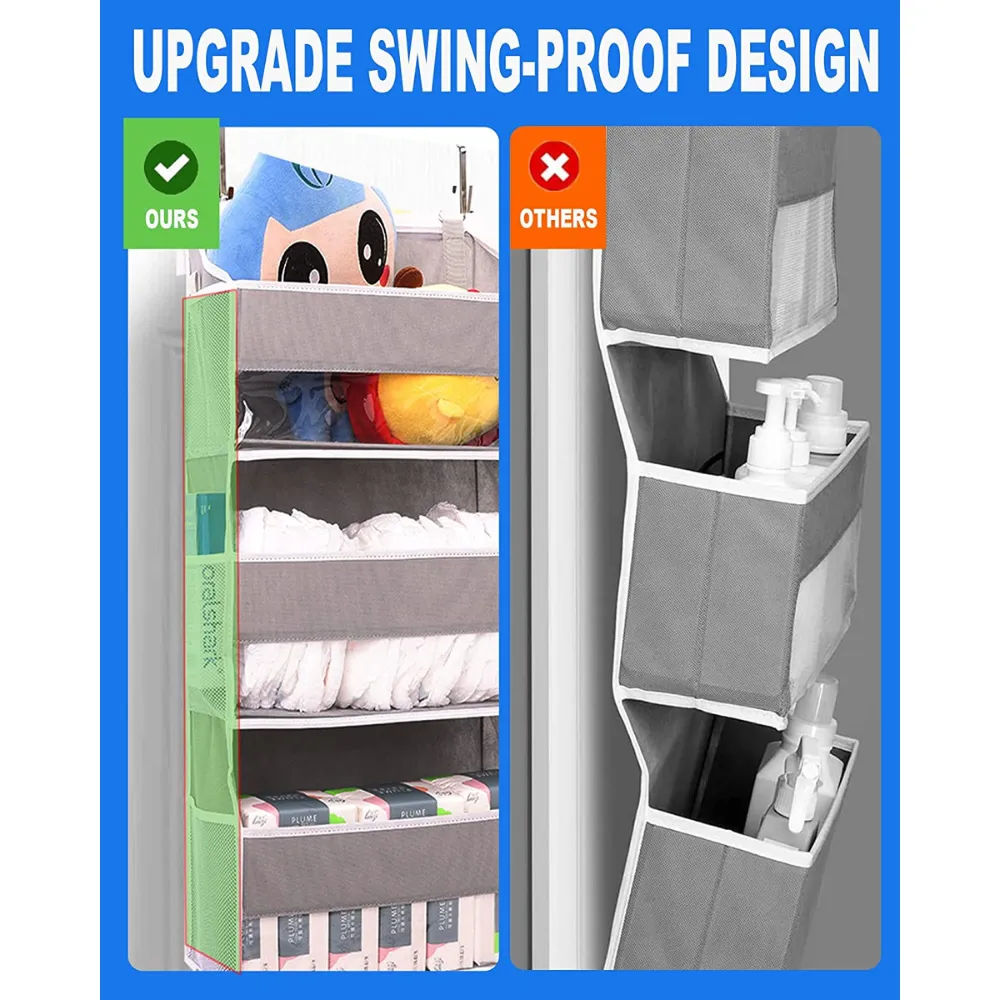 Blushbees® Split-into-2 Over-the-Door Organizer - 6 Shelves with 10 Mesh Pockets