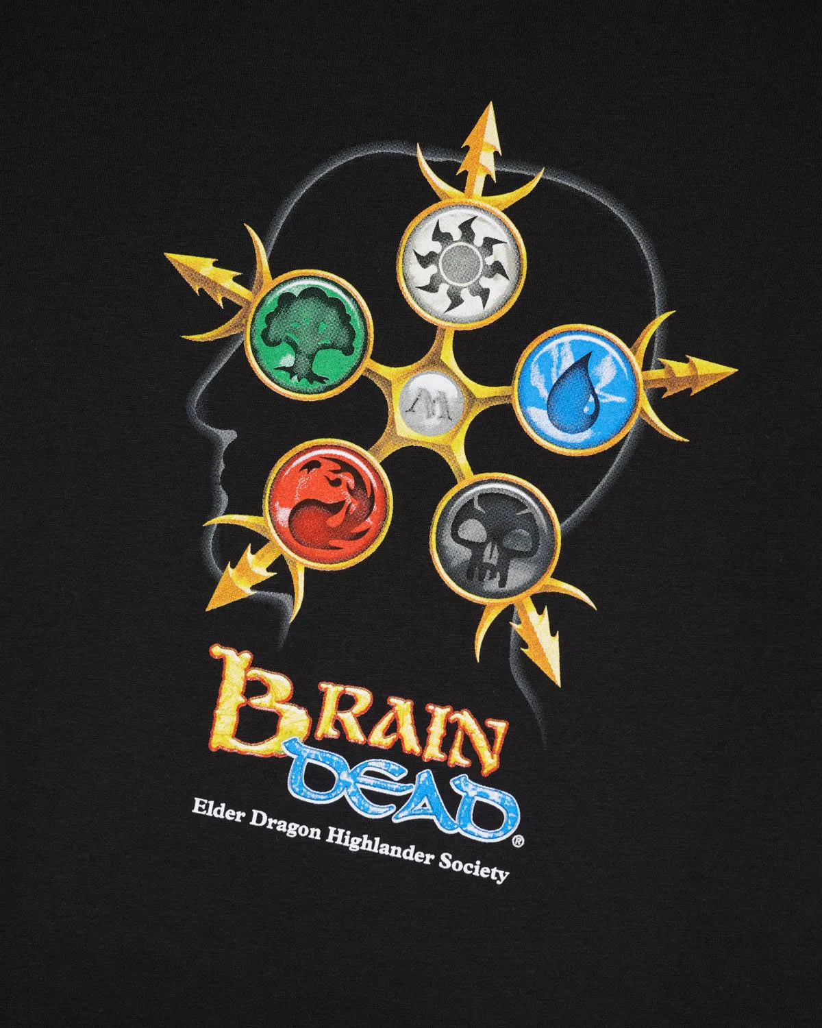 Brain Dead x Magic: The Gathering Hypergraphic T-Shirt - Black