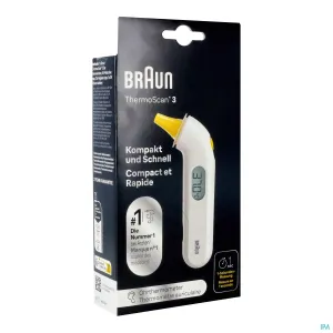 Braun Thermoscan 3 Oorthermeter Infrarood - Snelle, Nauwkeurige Temperatuurmeting