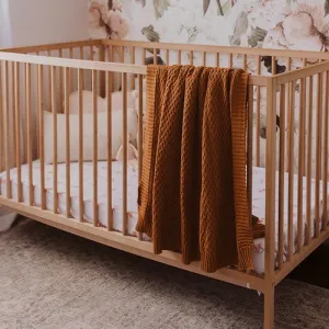 Bronze | Diamond Knit Baby Blanket