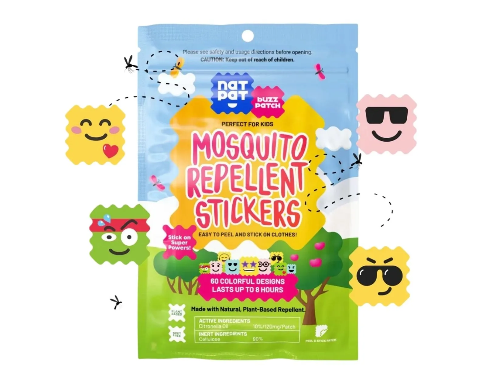 BuzzPatch Mosquito Repellent - 24 Patches