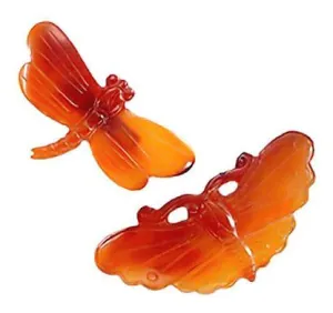 Carnelian Butterfly Pin