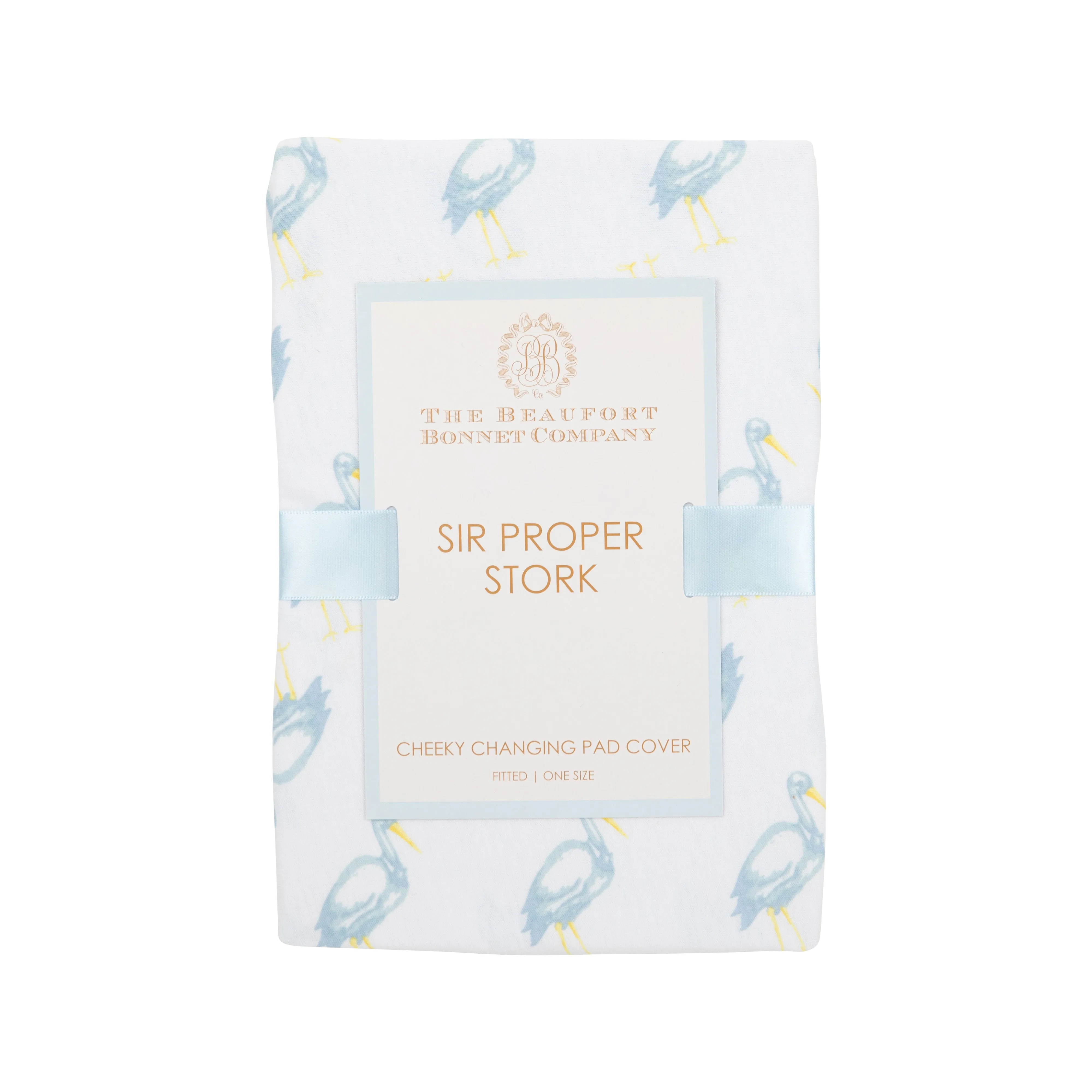 Cheeky Changing Pad Cover - Sir Proper Stork