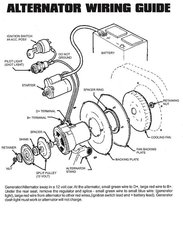 Chrome Alternator Kit 75 Amp Deluxe for 61-79 VW Type 1 - 8285