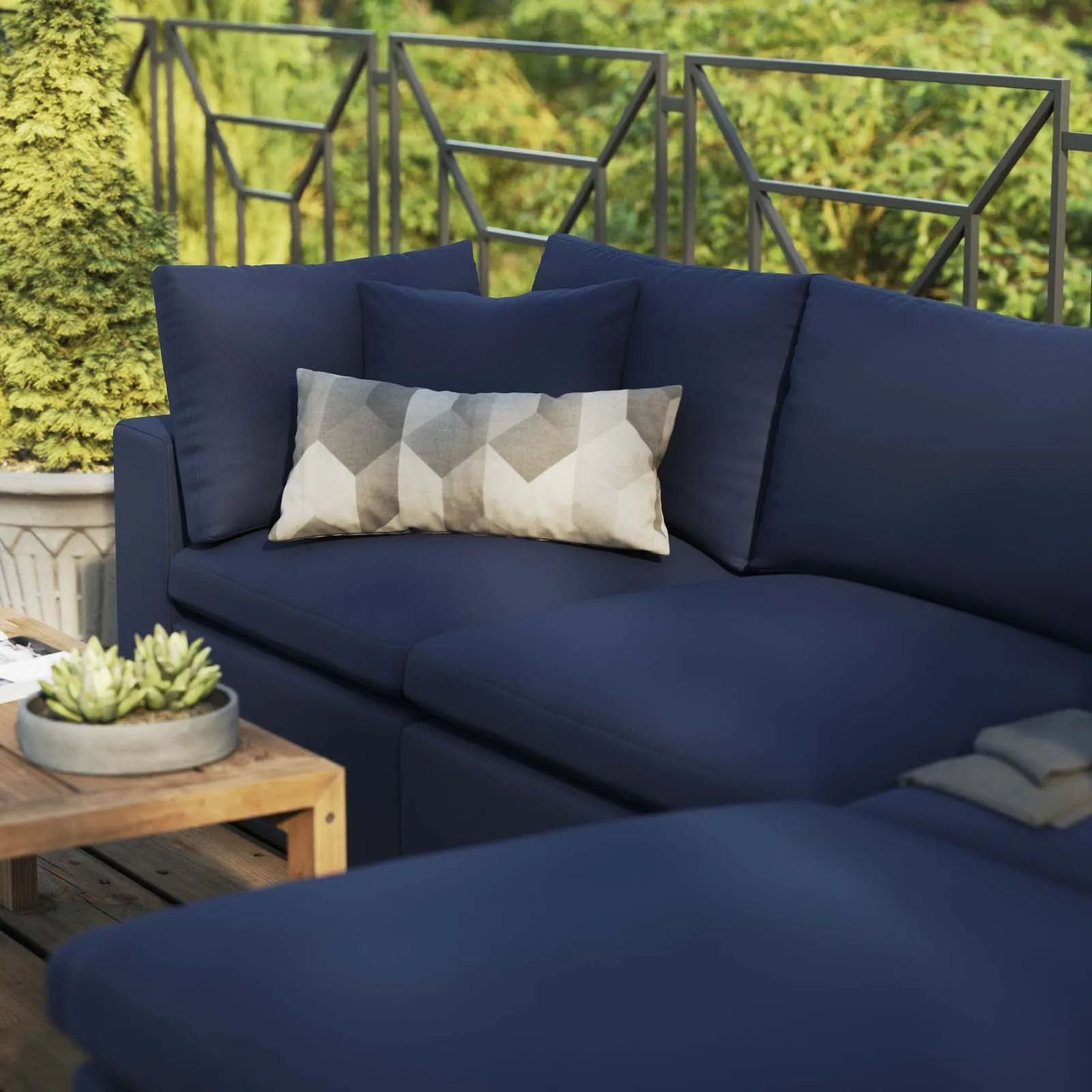 Commix 4-Piece Outdoor Patio Sectional Sofa by Modway