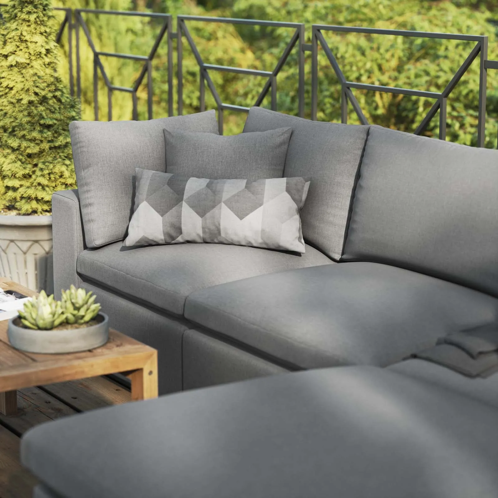 Commix 4-Piece Outdoor Patio Sectional Sofa by Modway