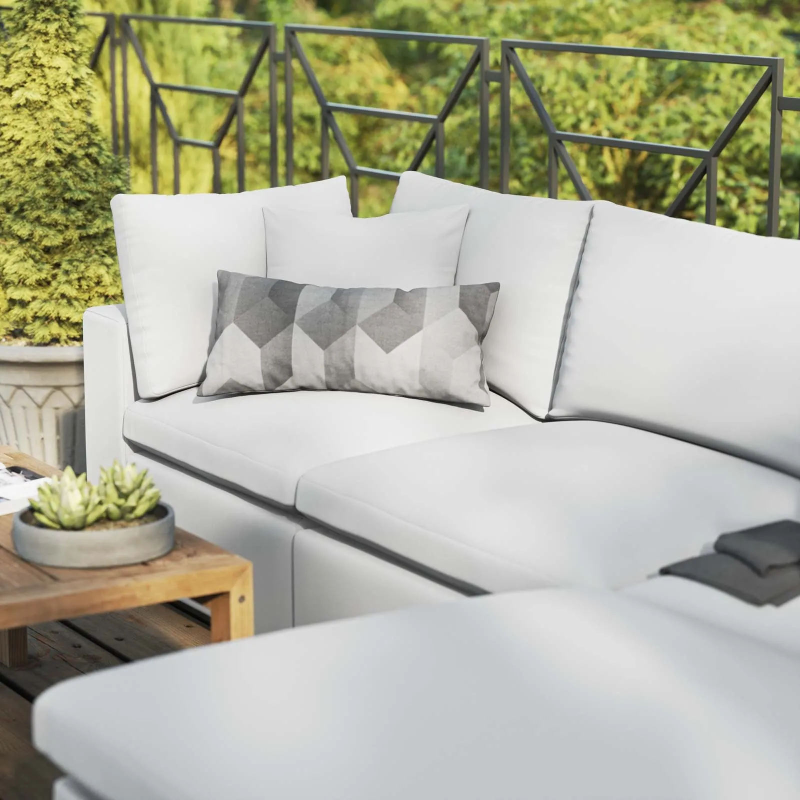 Commix 4-Piece Outdoor Patio Sectional Sofa by Modway