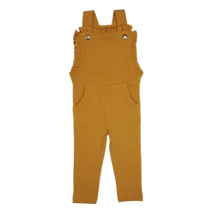 Corduroy Ruffle Romper in Butterscotch