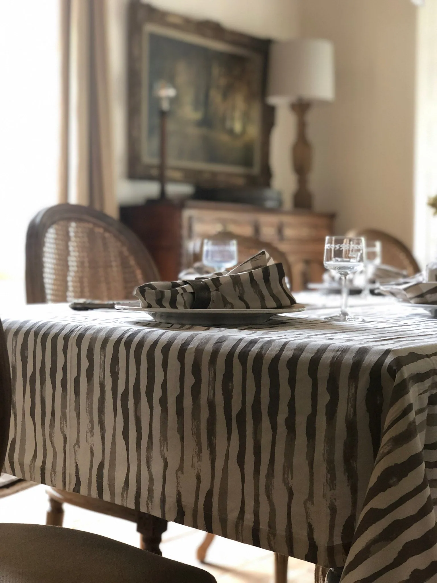 Cotton Tablecloth In Alder