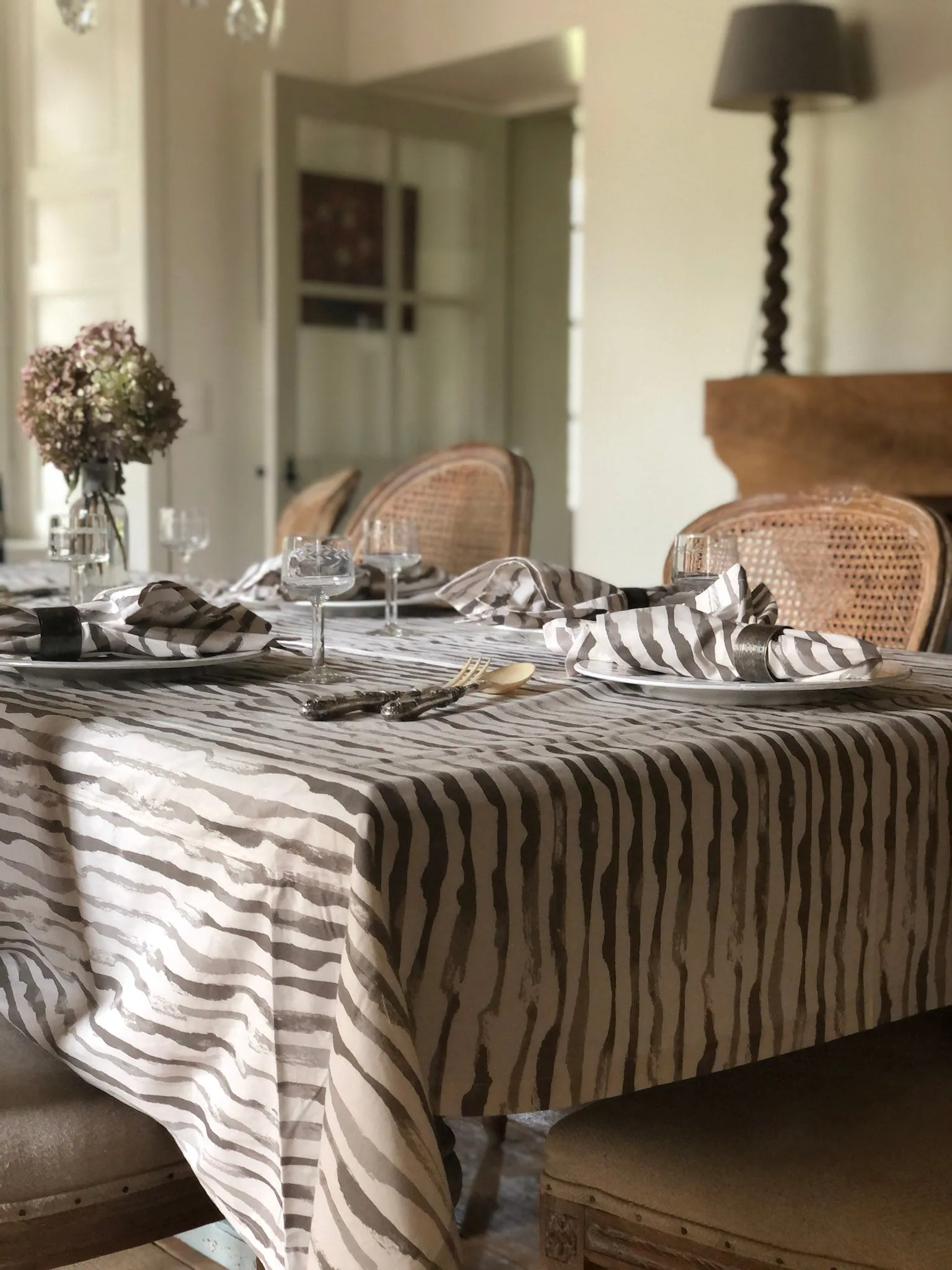 Cotton Tablecloth In Alder