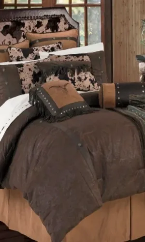 Cowgirl Kim Caldwell Faux Tooled Leather Comforter Set