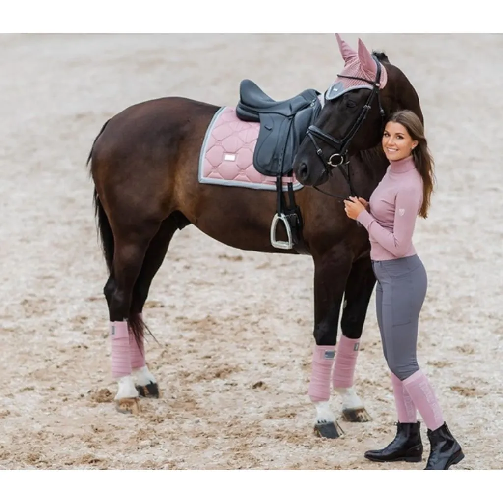 Equestrian Stockholm Ear Bonnet PINK CRYSTAL