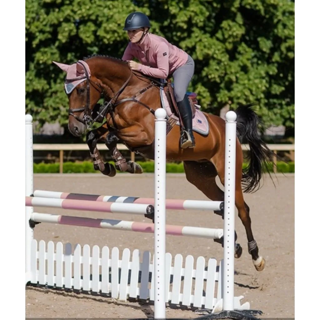 Equestrian Stockholm Ear Bonnet PINK CRYSTAL