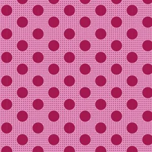 Fabric from Tilda, DOTs Collection, Medium Dots Maroon 130010