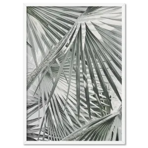 Fan Palm View in Pastels - Art Print