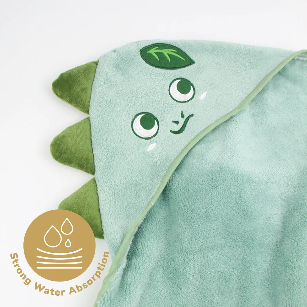 Genie Dino Bath Towel   Genie Head-to-Toe Baby Wash