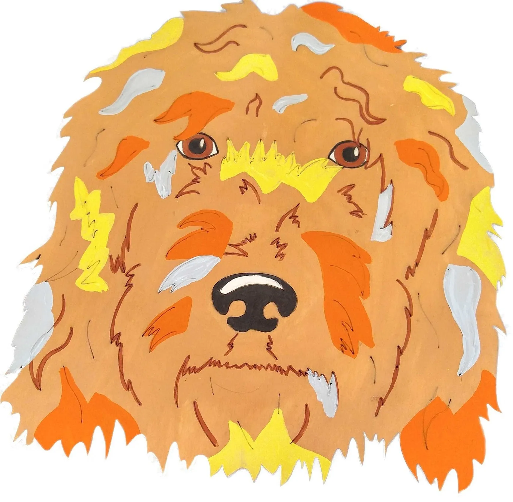 Golden Doodle-DIY Pop Art Paint Ki