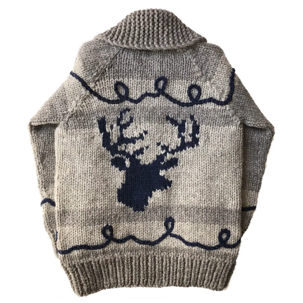 Graphic Deer Head - Navy