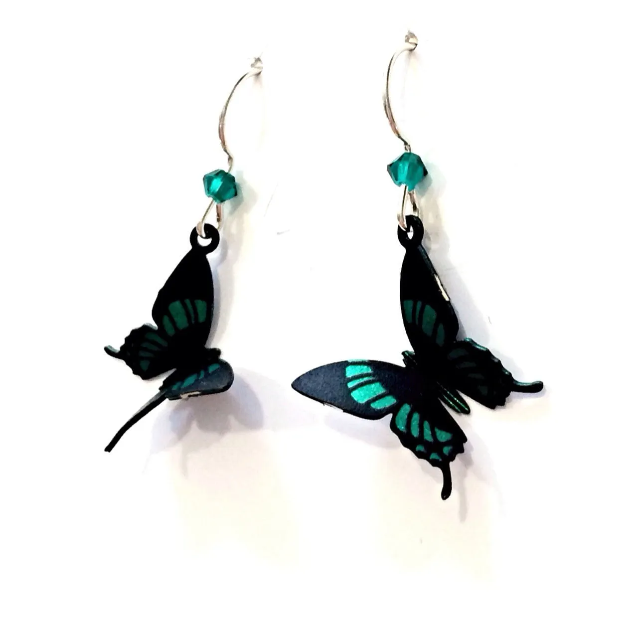 Green Butterfly Earrings by Sienna Sky