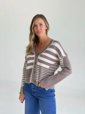 Gretta Striped Cardigan