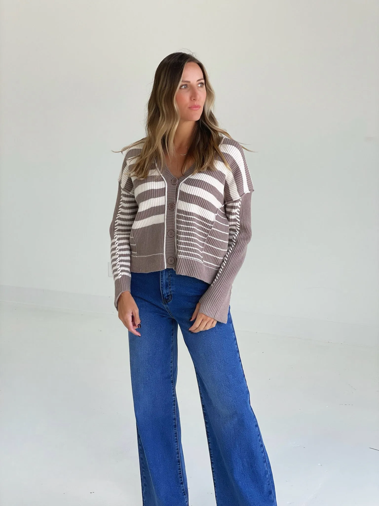 Gretta Striped Cardigan