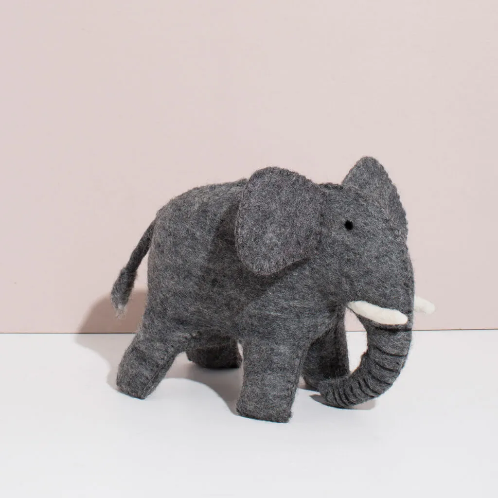 Hand Felted Elephant - Large