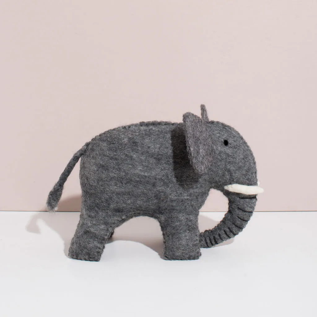 Hand Felted Elephant - Large