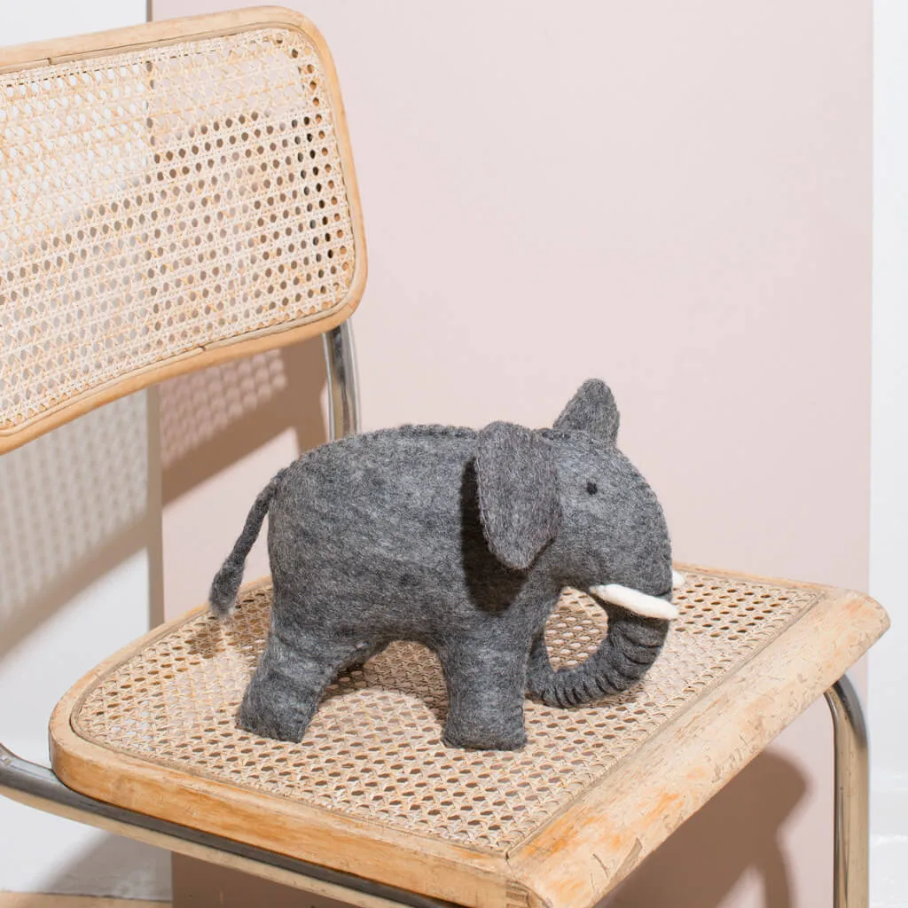 Hand Felted Elephant - Large