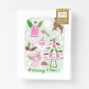 Holiday Cheer - Risograph Card Set