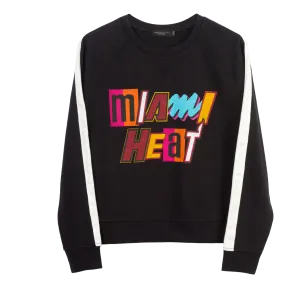 Junk Food Miami HEAT Overtime Mashup Women's Crewneck