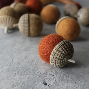 Large Felt Acorns