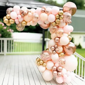 Macaron Pink Balloon Garland Arch Kit / PARTYLANDUP