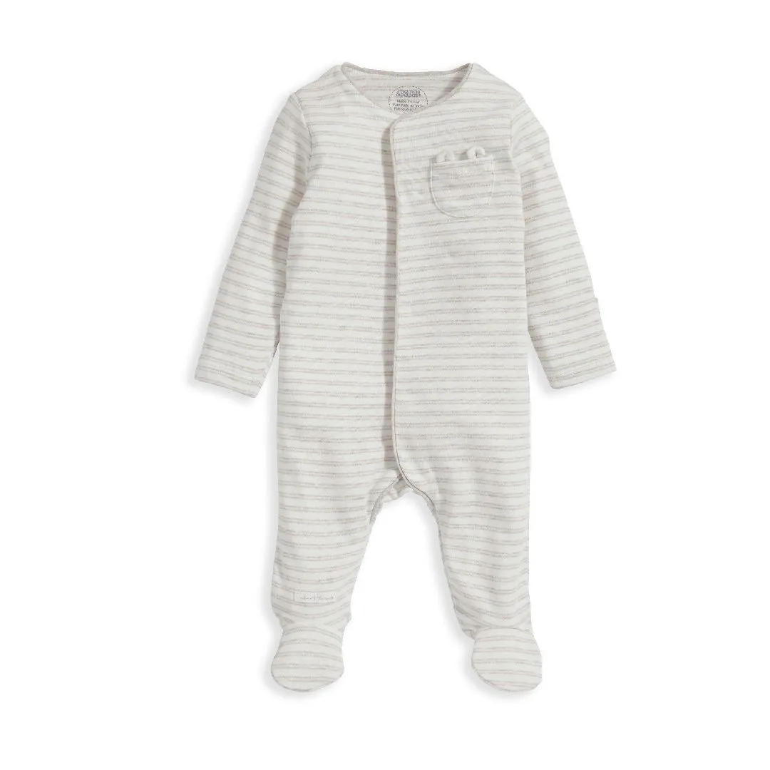 Mamas and Papas Stripe Pocket Onesie