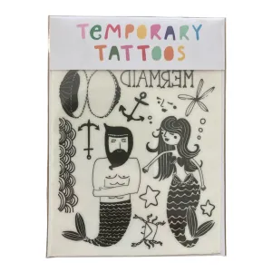 Missy Minzy Mermaid & Merman Temporary Tattoos