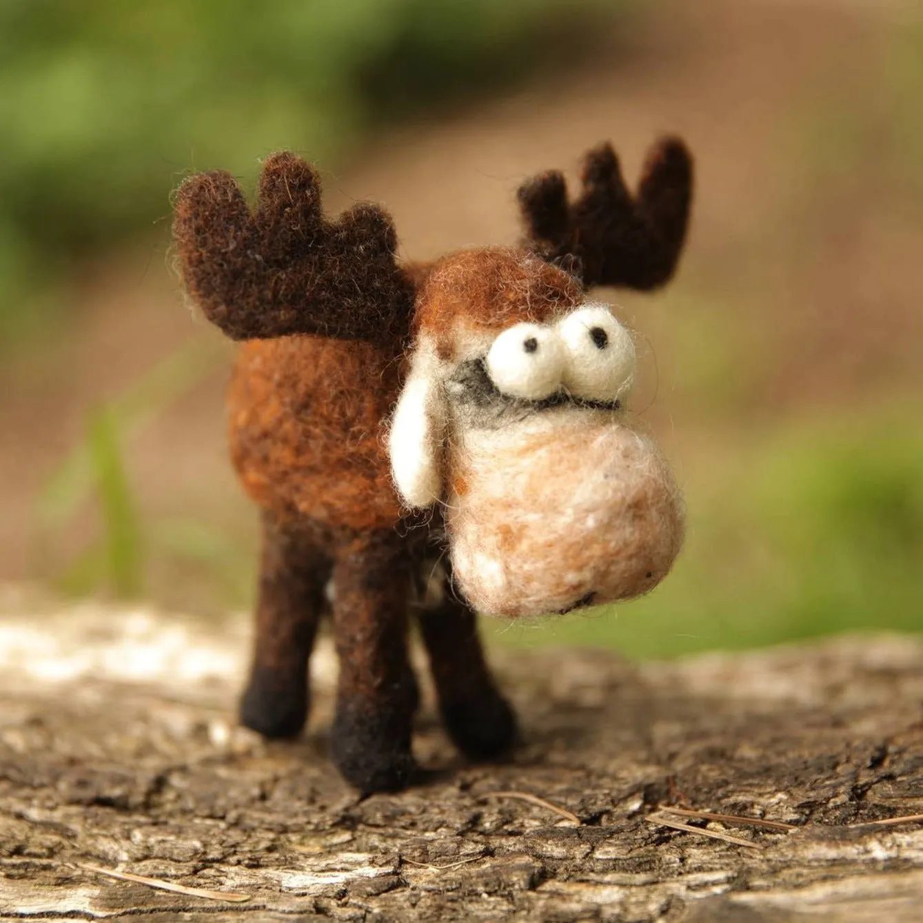 Moose Felt Ornament by Woolbuddy